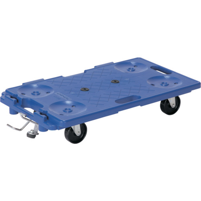 アイケー 樹脂製連結平台車 均等荷重150kg 4輪自在ストッパー付 1台（ご注文単位1台）【直送品】
