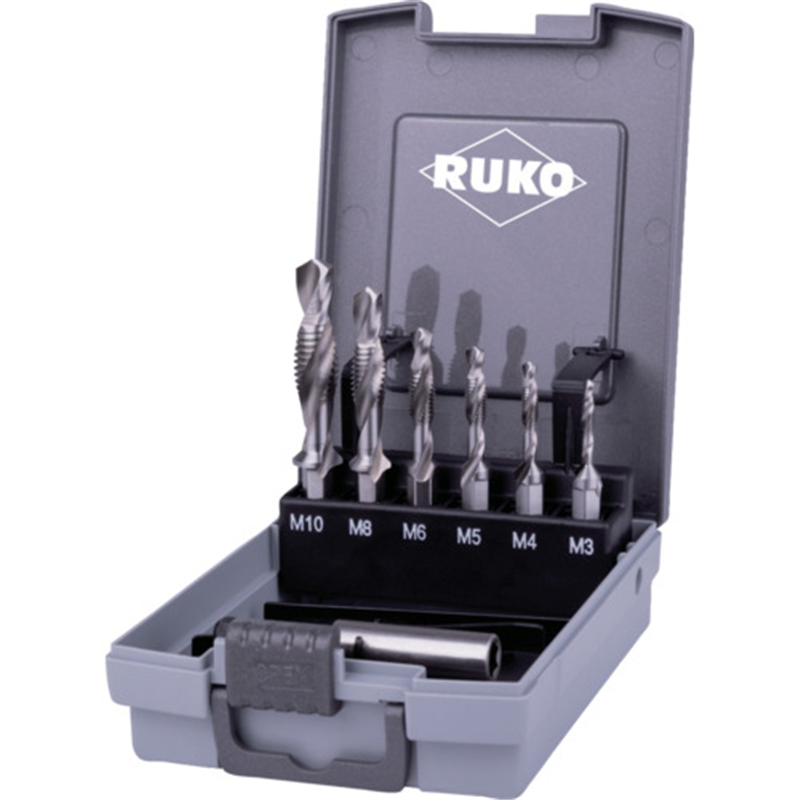 RUKO 六角軸タッピングドリル ハイス セット ショートタイプ 1セット（ご注文単位1セット）【直送品】