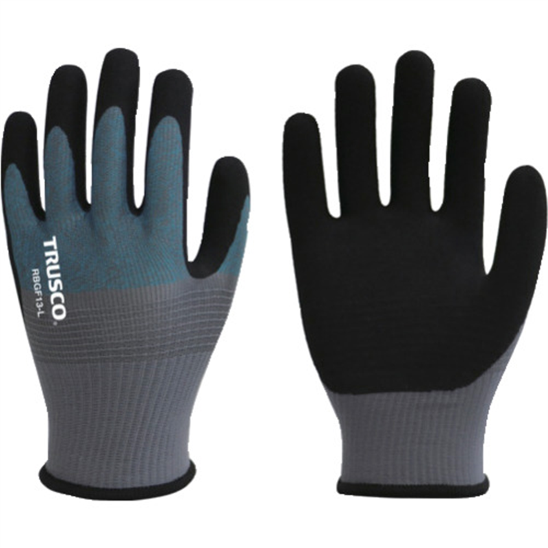 TRUSCO 天然ゴム背抜き手袋 極薄手 18ゲージ XLサイズ 1双（ご注文単位1双）【直送品】