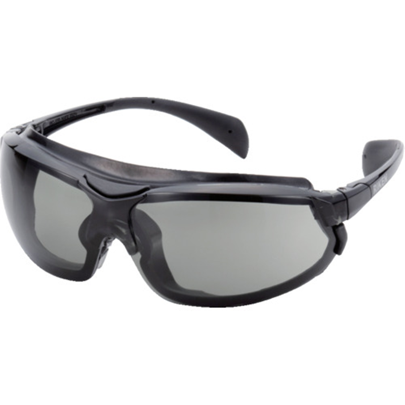 リケン 一眼型保護めがね(防曇・防塵) RC-170BK S VF-P ガスケット付き(スモークレンズ) 1個（ご注文単位1個）【直送品】