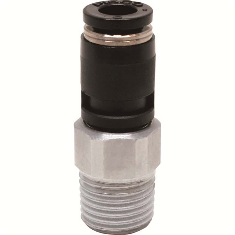 PISCO ロータリジョイント ストレートチューブ6ネジR1/4 1個（ご注文単位1個）【直送品】