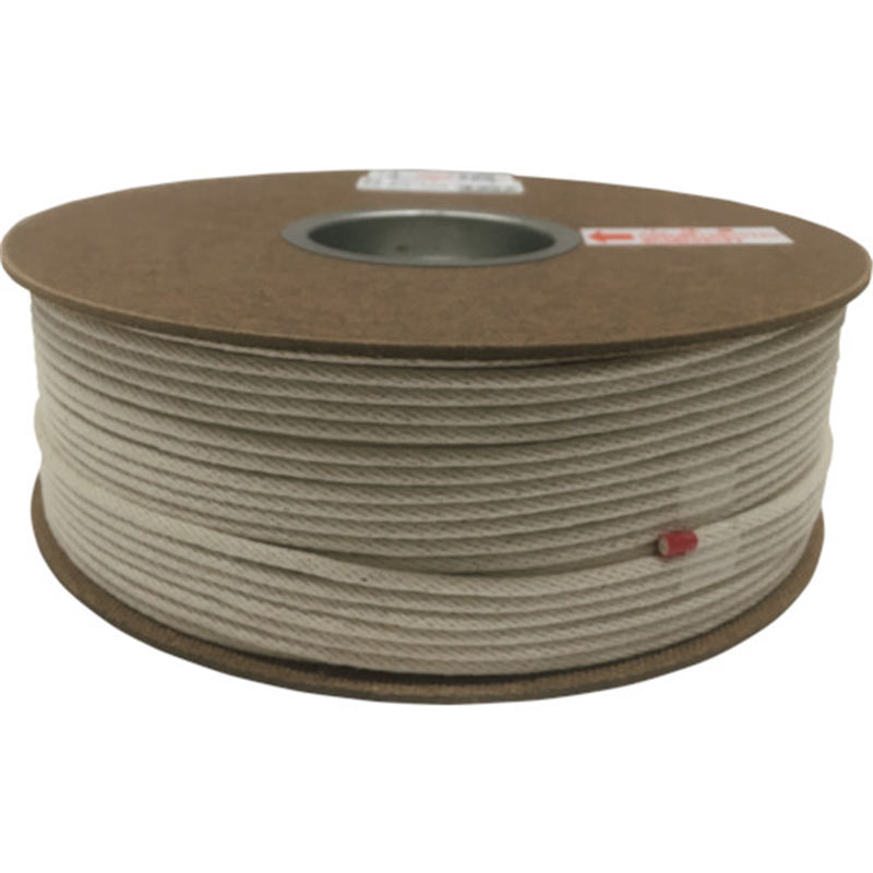 ユタカメイク ロープ 綿金剛打ロープドラム巻 4mm×1m 1巻（ご注文単位200巻）【直送品】