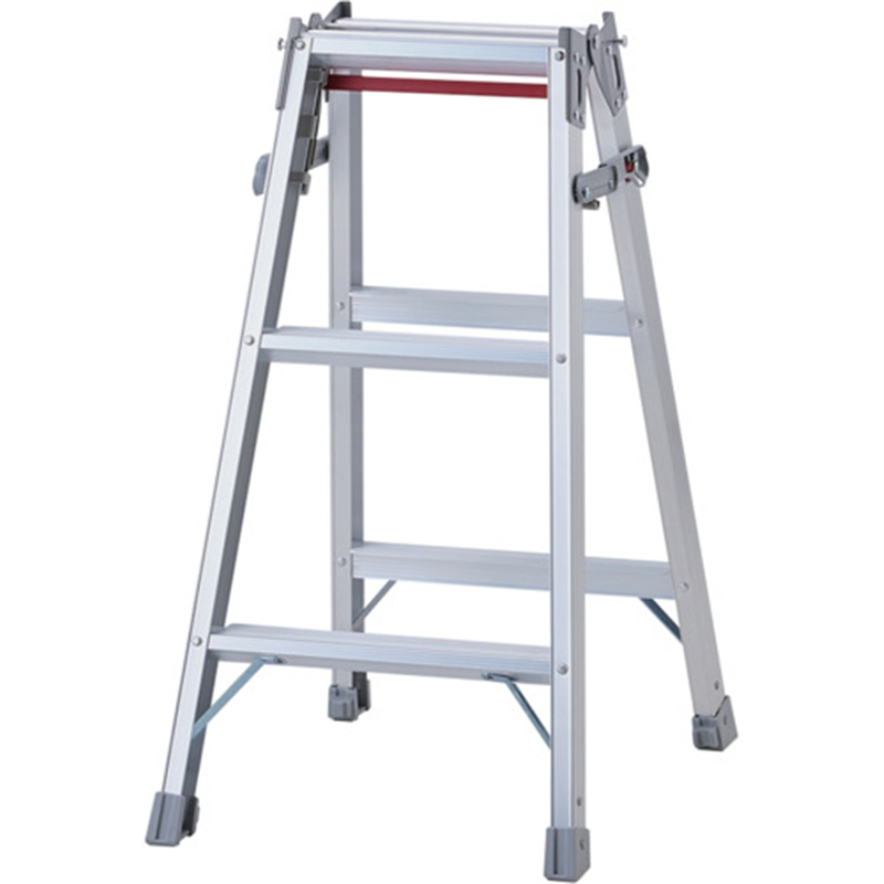 ハセガワ アルミはしご兼用脚立 標準タイプ ワンタッチバー RDー09(10927) 1台（ご注文単位1台）【直送品】