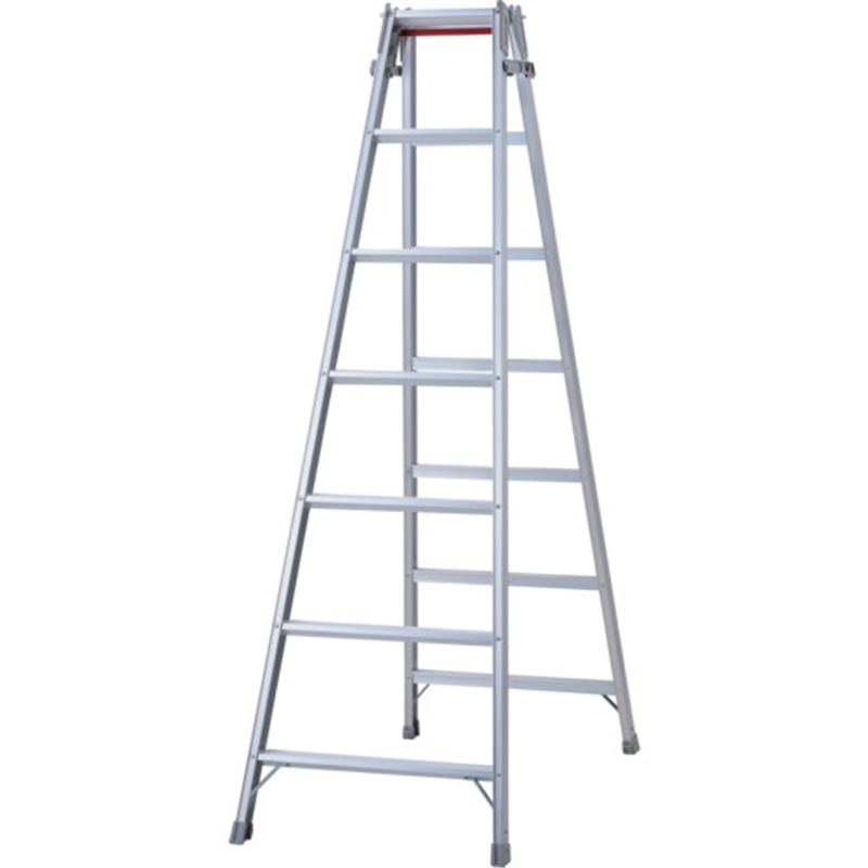 ハセガワ アルミはしご兼用脚立 標準タイプ ワンタッチバー RDー21(10931) 1台（ご注文単位1台）【直送品】