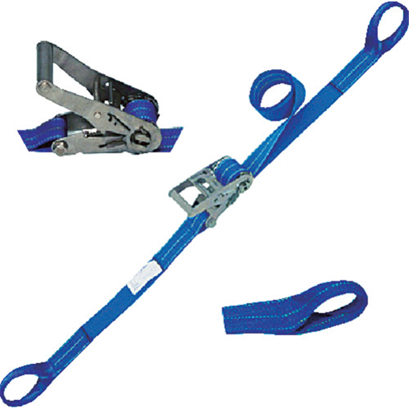 シライ ベルトラッシング(ラチェットバックル式・ステンレス製) ベルタイト(R) JIS認証品 エコマーク認証品 両端アイ形 1台（ご注文単位1台）【直送品】