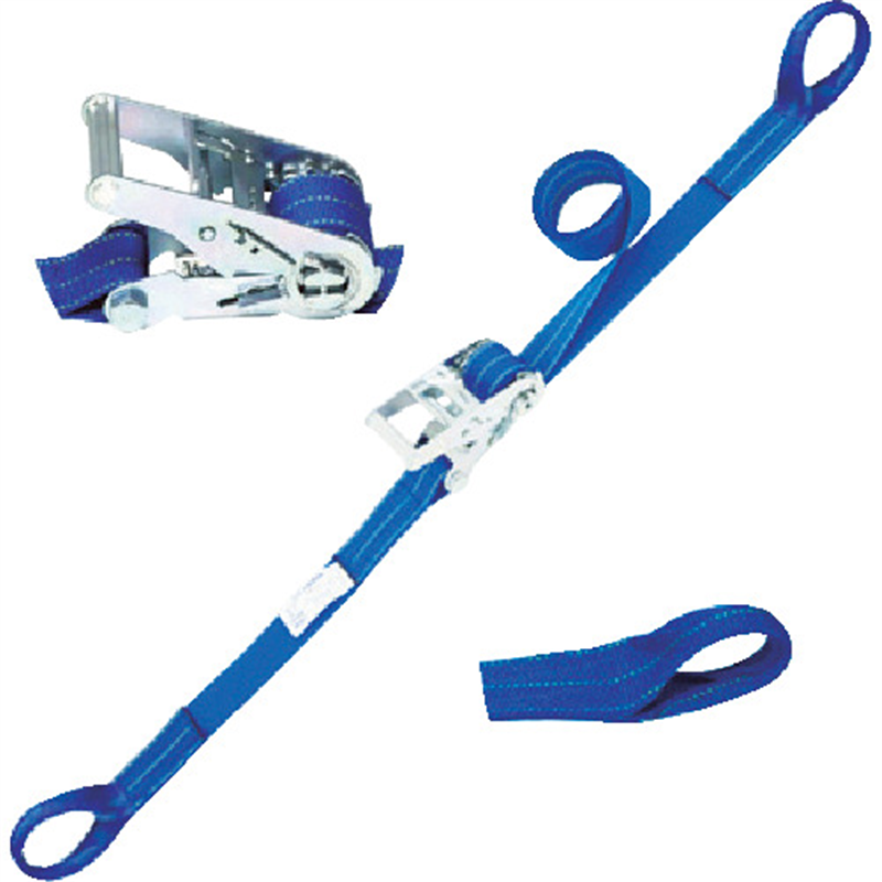 シライ ベルトラッシング(ラチェットバックル式) ベルタイト(R) JIS認証品 エコマーク認証品 両端アイ形  1台（ご注文単位1台）【直送品】