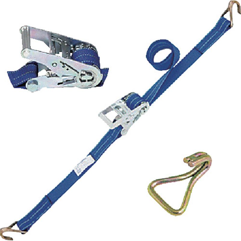 シライ ベルトラッシング(ラチェットバックル式) ベルタイト(R) エコマーク認証品 端末金具付き ナローフック付 1台（ご注文単位1台）【直送品】