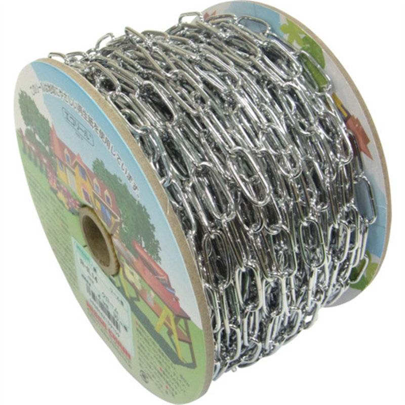 ニッサチェイン 代用クローム鉄リンクC 30m巻 1巻（ご注文単位1巻）【直送品】