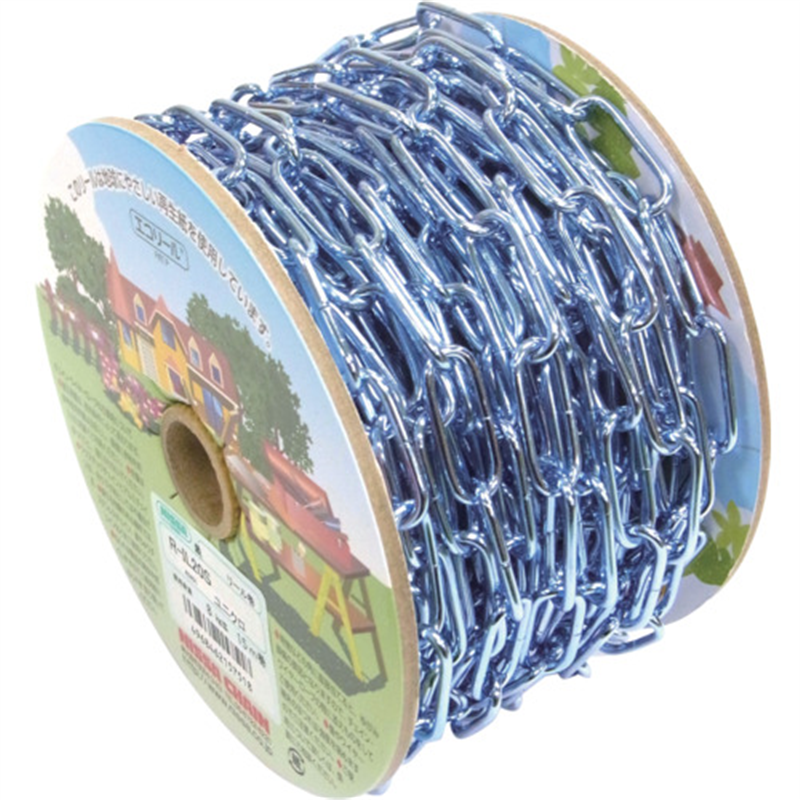 ニッサチェイン ユニクロ鉄リンクC 15m巻 1巻（ご注文単位1巻）【直送品】