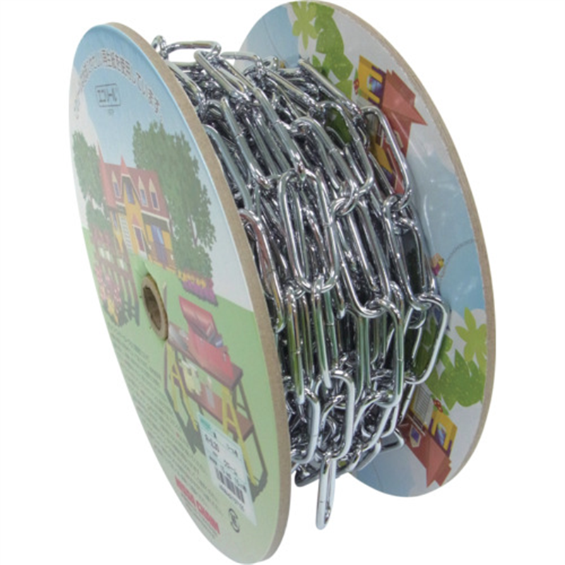 ニッサチェイン クローム鉄リンクC 15m巻 1巻（ご注文単位1巻）【直送品】