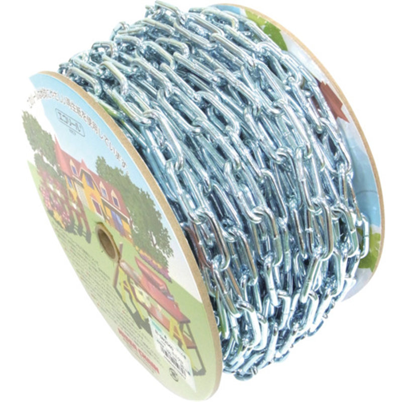 ニッサチェイン ユニクロ鉄ヘビーリンク 30m巻 1巻（ご注文単位1巻）【直送品】