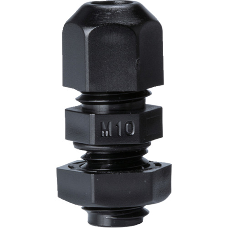 タカチ Mネジケーブルグランド 低価格タイプ ブラック 1個（ご注文単位1個）【直送品】