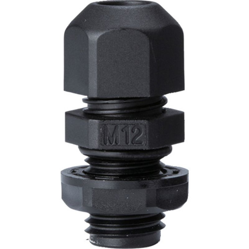 タカチ Mネジケーブルグランド 低価格タイプ ブラック 1個（ご注文単位1個）【直送品】