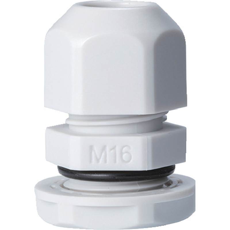 タカチ Mネジケーブルグランド 低価格タイプ ライトグレー 1個（ご注文単位1個）【直送品】