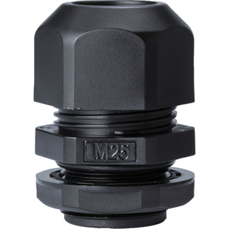 タカチ Mネジケーブルグランド 低価格タイプ ブラック 1個（ご注文単位1個）【直送品】