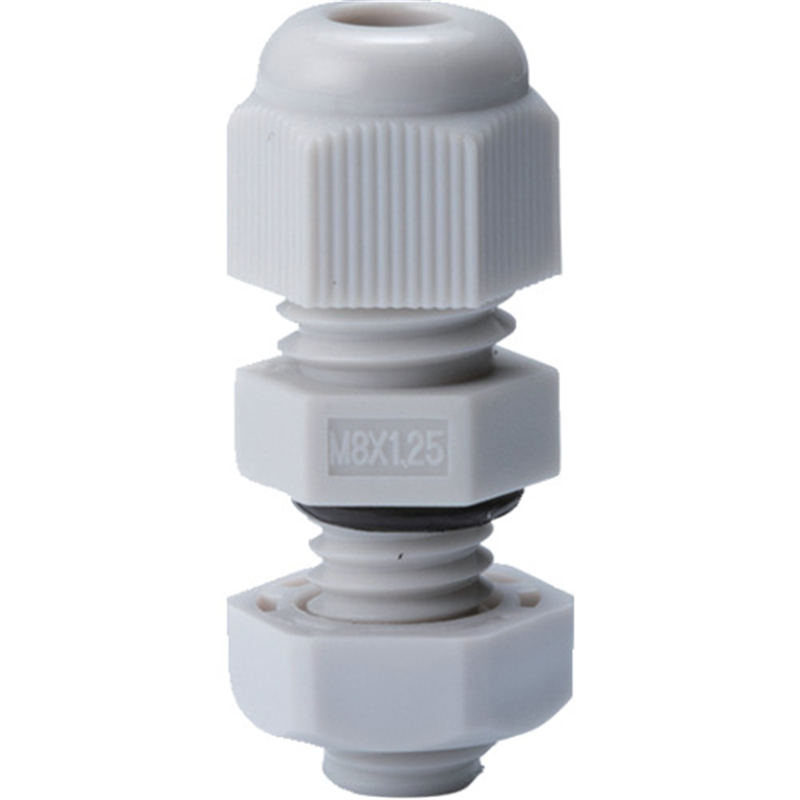 タカチ Mネジケーブルグランド 低価格タイプ ライトグレー 1個（ご注文単位1個）【直送品】