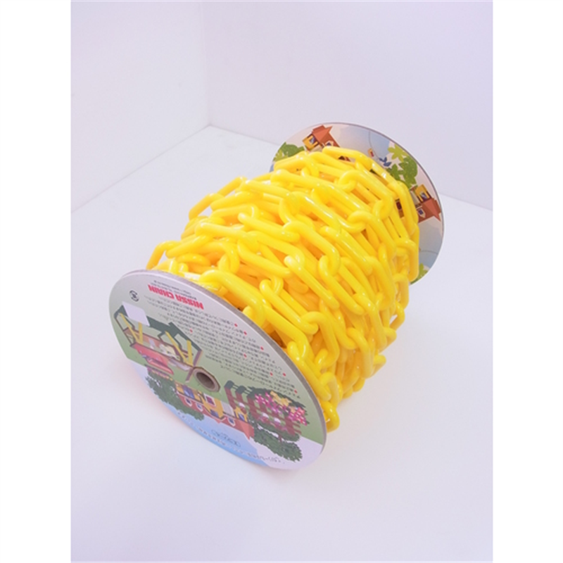 ニッサチェイン プラカラーリンク 15m巻 黄 1巻（ご注文単位1巻）【直送品】