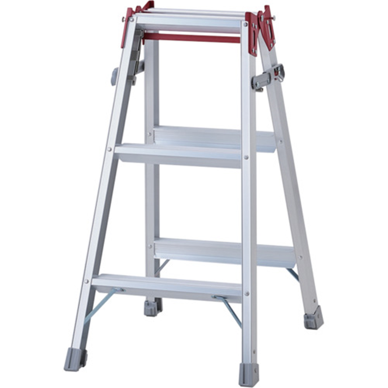 ハセガワ アルミはしご兼用脚立 ステップ幅広タイプ RSー09(10880) 1台(ご注文単位1台)【直送品】