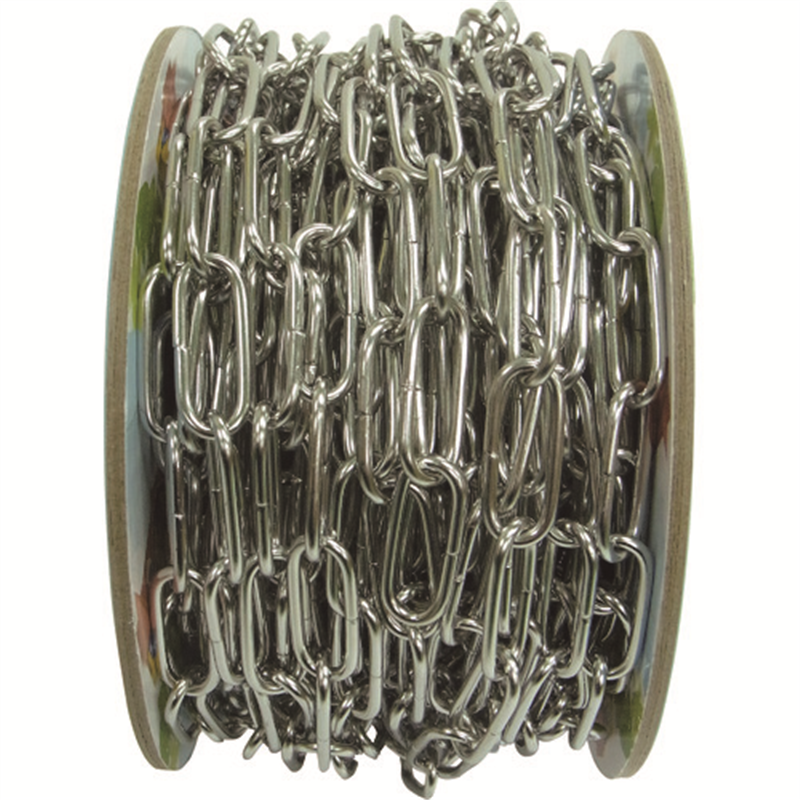 ニッサチェイン ステンレスリンクC 15m巻 1巻（ご注文単位1巻）【直送品】