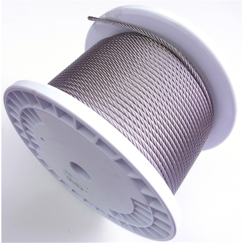 ニッサチェイン ステンレス ワイヤーロープ 4.0X100m リールカン 1巻（ご注文単位1巻）【直送品】