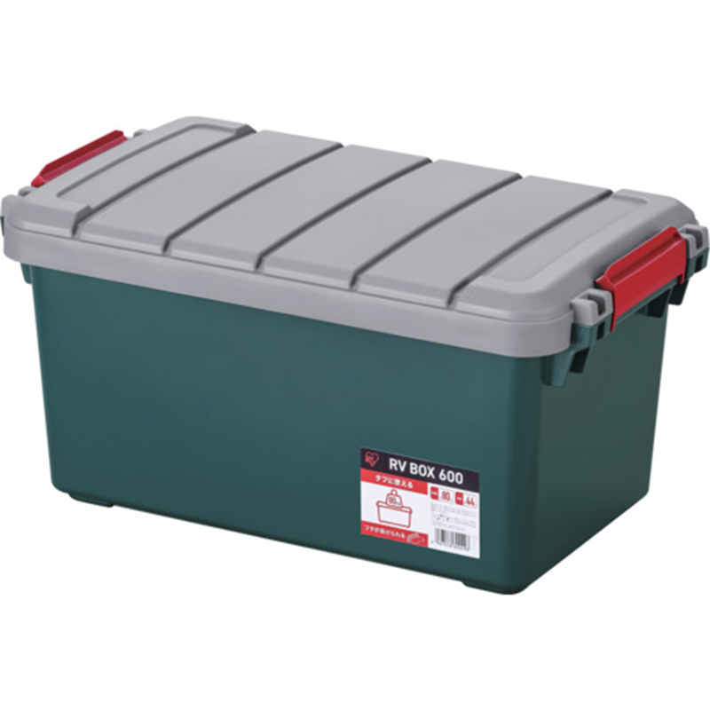 IRIS 299971 RVBOX600 グレー/ダークグリーン 1個（ご注文単位1個）【直送品】