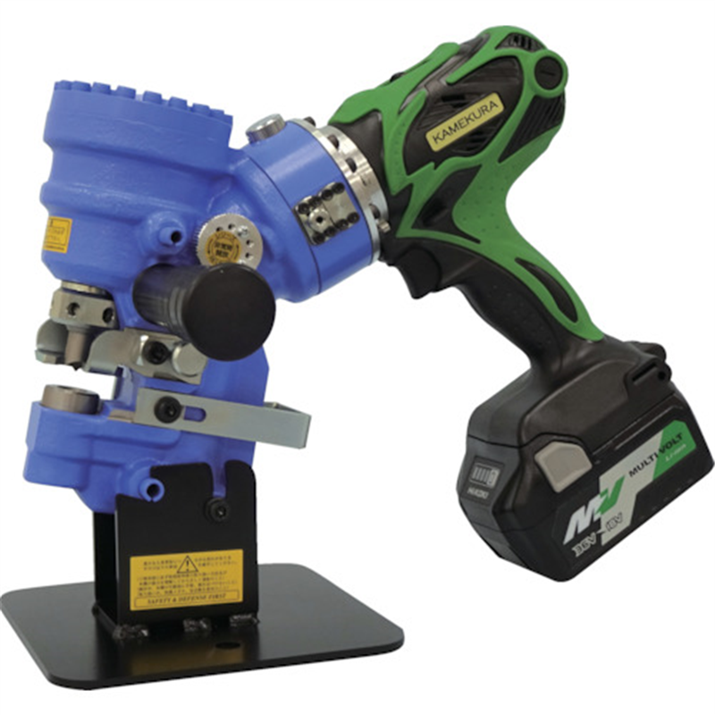 亀倉 電動油圧式コードレスポートパンチャー 1台（ご注文単位1台）【直送品】