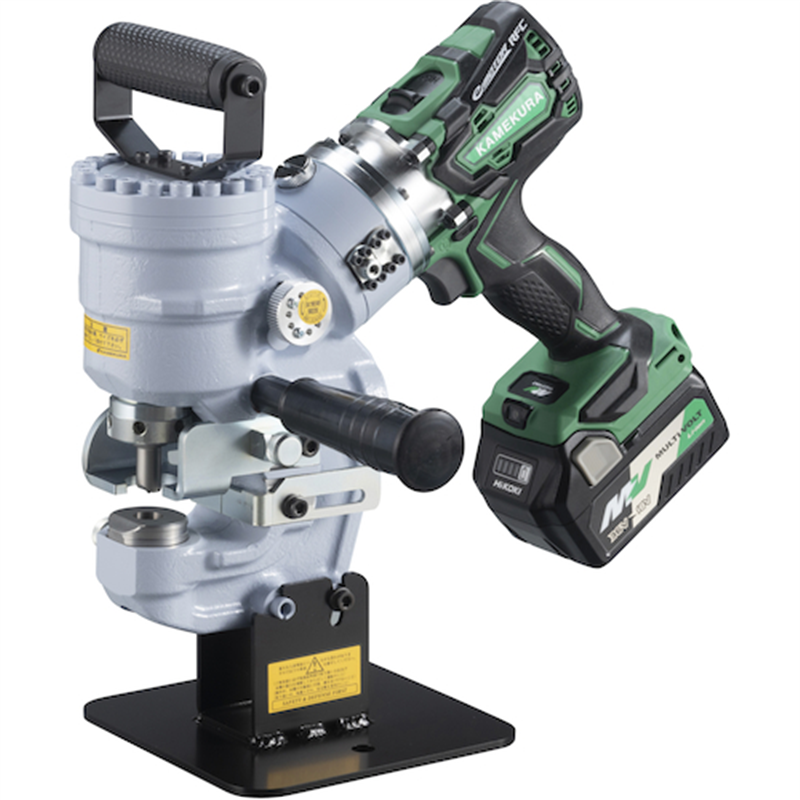 亀倉 電動油圧式コードレスポートパンチャー 1台（ご注文単位1台）【直送品】