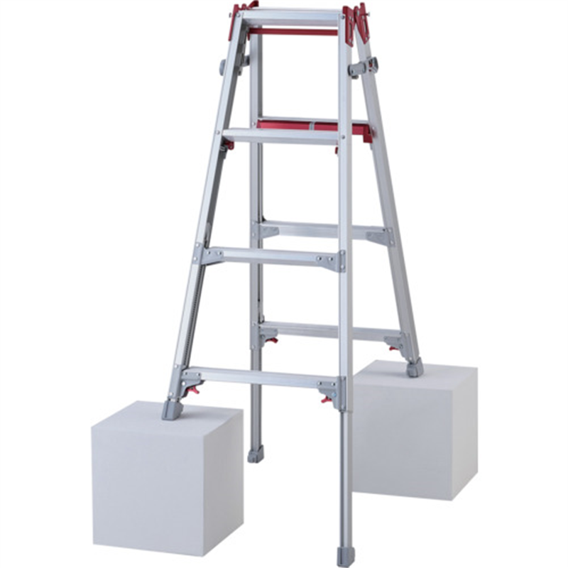 ハセガワ 脚部伸縮脚立 シャガマン 4段(10901) 1台（ご注文単位1台）【直送品】