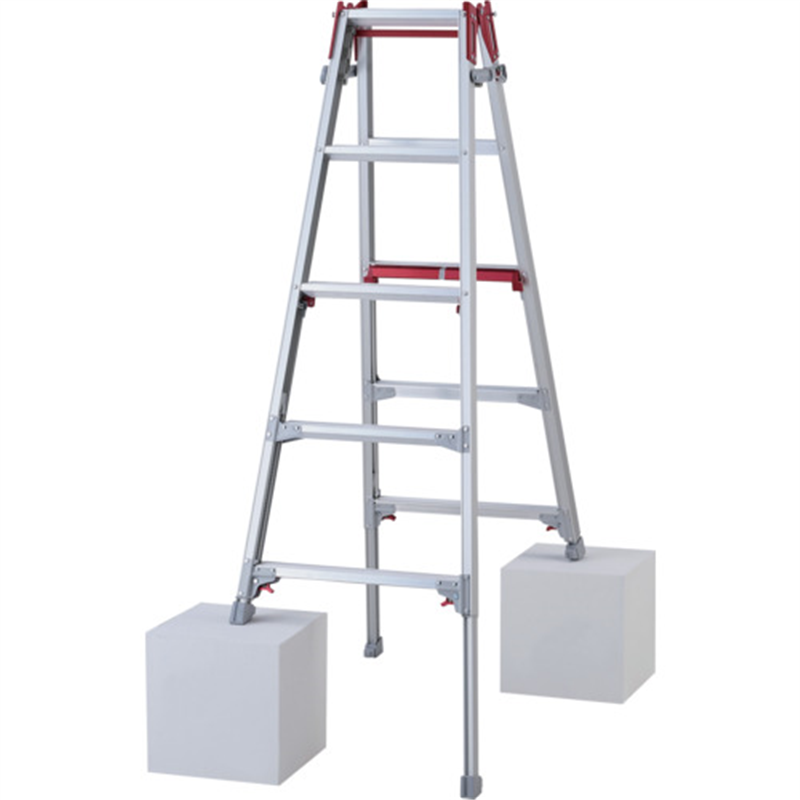 ハセガワ 脚部伸縮脚立 シャガマン 5段(10902) 1台（ご注文単位1台）【直送品】