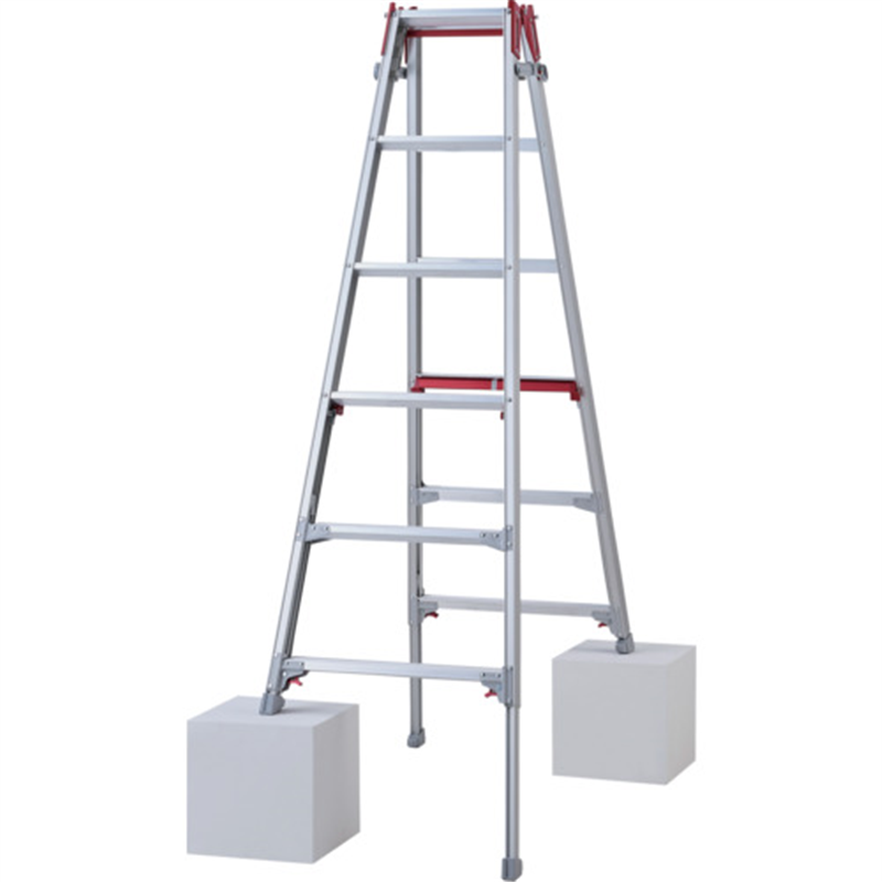 ハセガワ 脚部伸縮脚立 シャガマン 6段(10903) 1台（ご注文単位1台）【直送品】