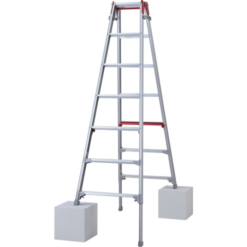 ハセガワ 脚部伸縮脚立 シャガマン 7段(10904) 1台（ご注文単位1台）【直送品】