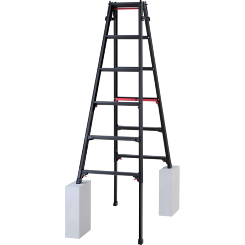 ハセガワ 脚部伸縮式アルミはしご兼用脚立 RYRLB型 6段(10771) 1台（ご注文単位1台）【直送品】