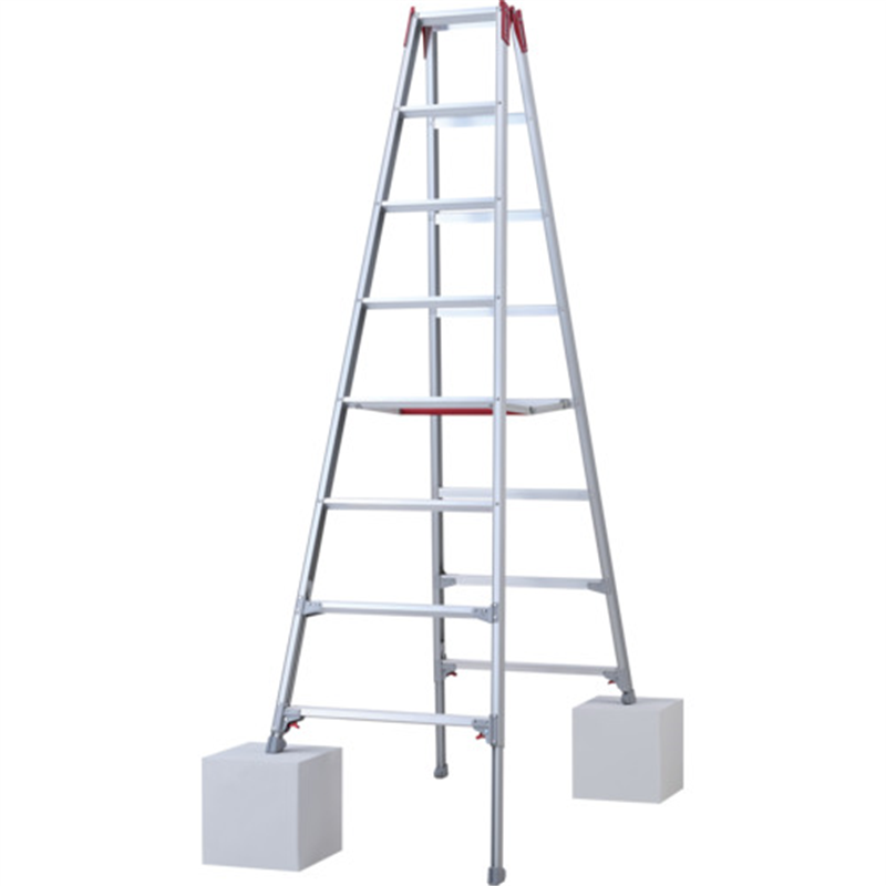 ハセガワ 脚部伸縮式アルミ専用脚立  ワンタッチバー RYZ型 8段(10890) 1台（ご注文単位1台）【直送品】