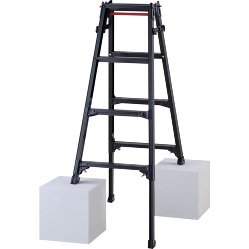 ハセガワ ハシゴ兼用伸縮脚立(ブラックレーベル)RYZB-12a(10909) 1台（ご注文単位1台）【直送品】
