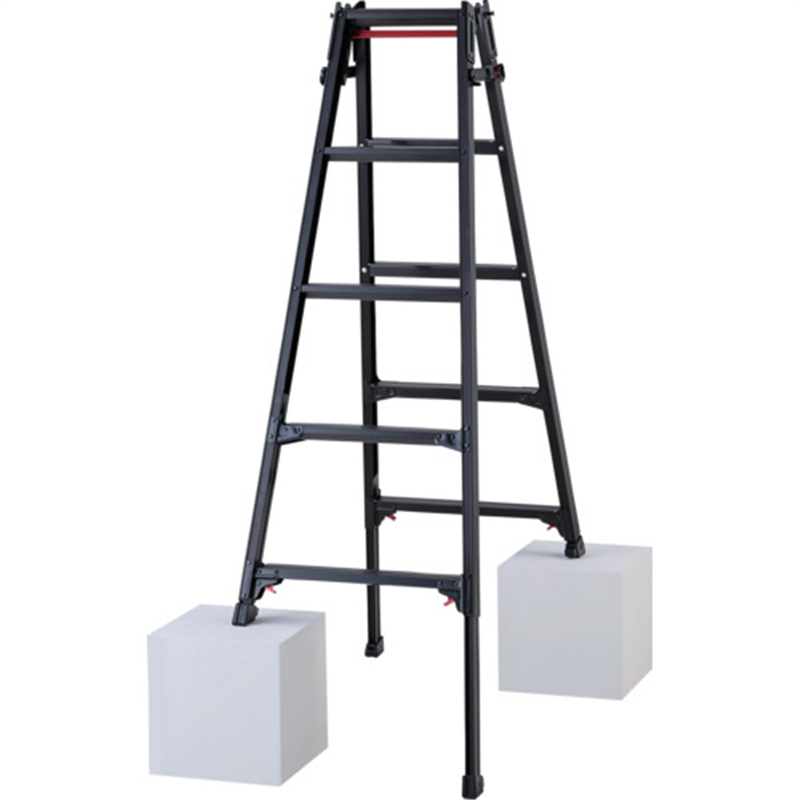 ハセガワ ハシゴ兼用伸縮脚立(ブラックレーベル)RYZB-15a(10910) 1台（ご注文単位1台）【直送品】