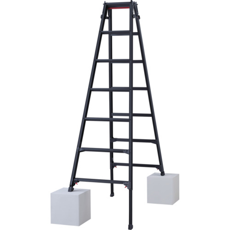 ハセガワ ハシゴ兼用伸縮脚立(ブラックレーベル)RYZB-21a(10912) 1台（ご注文単位1台）【直送品】