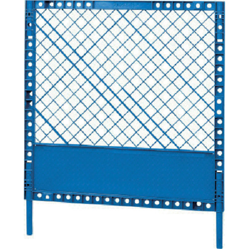 サンコー 工事用フェンス プラスチックフェンスS-1(脚付きセット) 805972 ブルー 青 1台（ご注文単位1台）【直送品】