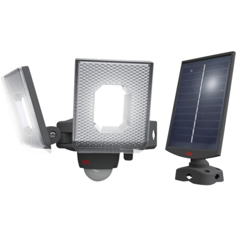 musashi 7.5W×2灯スライド型 LEDソーラーセンサーライト 1台（ご注文単位1台）【直送品】