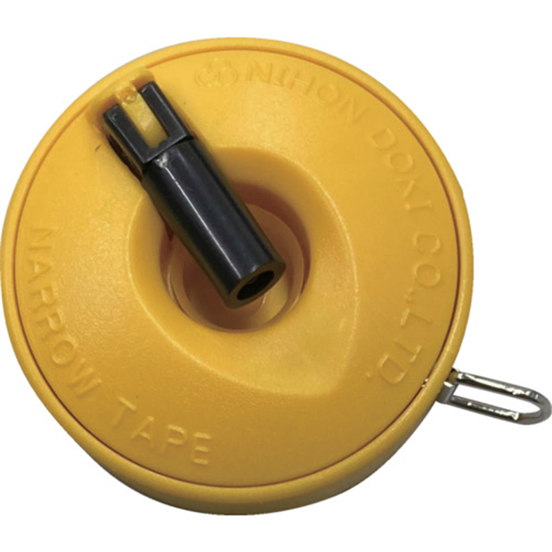 日本度器 8mm巾鋼製巻尺 細巾巻尺 2m 1個（ご注文単位1個）【直送品】