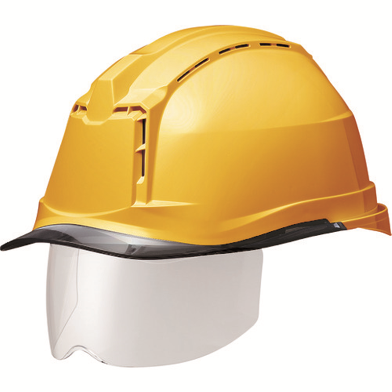 ミドリ安全 ハイスペックモデル(ワイドシールド付) SC-19PCLVSRA3アルファ イエロー 1個（ご注文単位1個）【直送品】