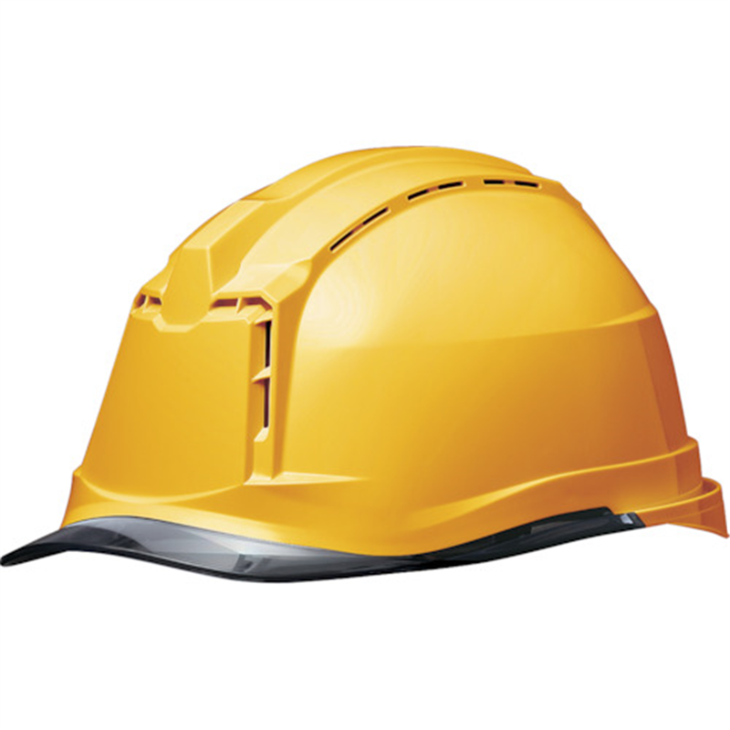 ミドリ安全 遮熱ヘルメット SCH-19PCLV-RA3 アルファ イエロー/スモーク 1個（ご注文単位1個）【直送品】