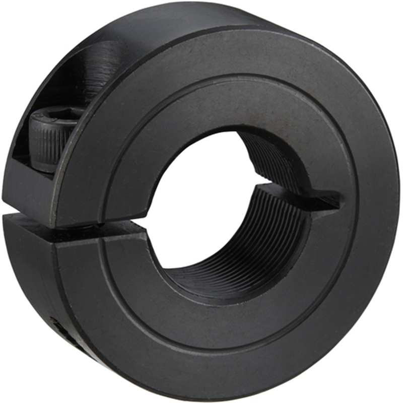 IWATA スリットカラー 内径ネジ 黒染め 1個（ご注文単位1個）【直送品】