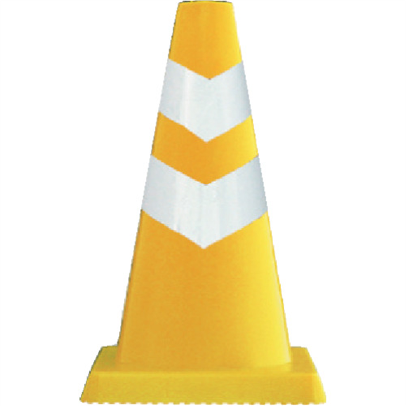 安全興業 安全コーン ミニスコッチコーン 黄 1本（ご注文単位1本）【直送品】