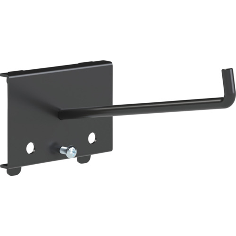 TRUSCO パンチングパネル用工具フック1本爪ロング 黒 1個（ご注文単位1個）【直送品】