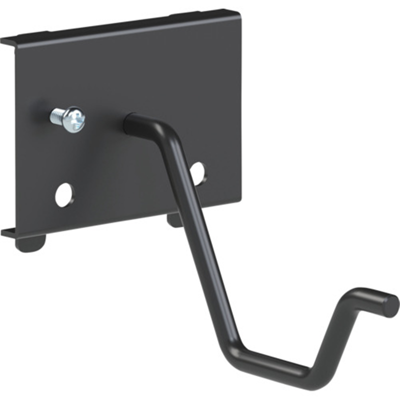 TRUSCO パンチングパネル用電気ドリルフック 1本爪 黒 1個（ご注文単位1個）【直送品】