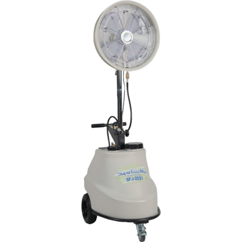 スーパー工業 100Vミスト発生機 SFJ-2021 移動式ファンタイプ 1台（ご注文単位1台）【直送品】