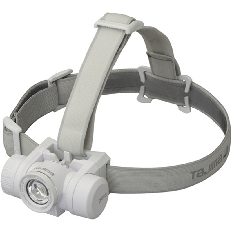 タジマ ヘッドライト セフヘッドライト KJM ブースト1000lm フラッド照射 内蔵充電池ホワイト 1個（ご注文単位1個）【直送品】