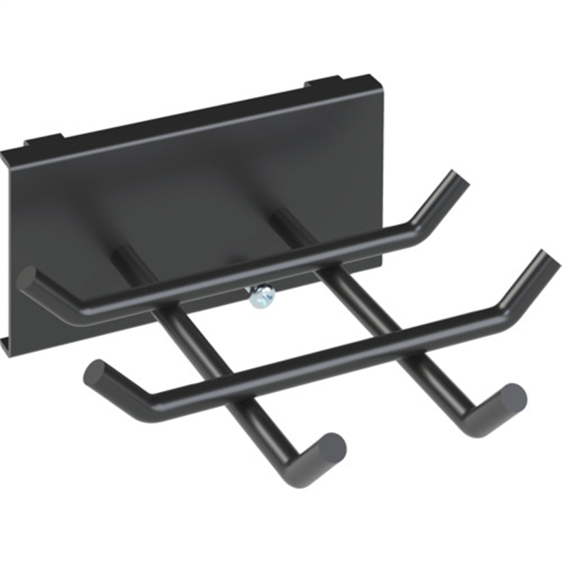 TRUSCO パンチングパネル用メガネレンチフック 三方掛け 黒 1個（ご注文単位1個）【直送品】