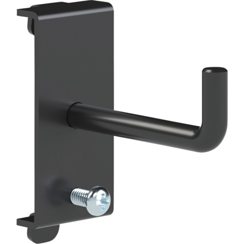 TRUSCO パンチングパネル用工具フック2穴掛け 1本爪 黒 1個（ご注文単位1個）【直送品】