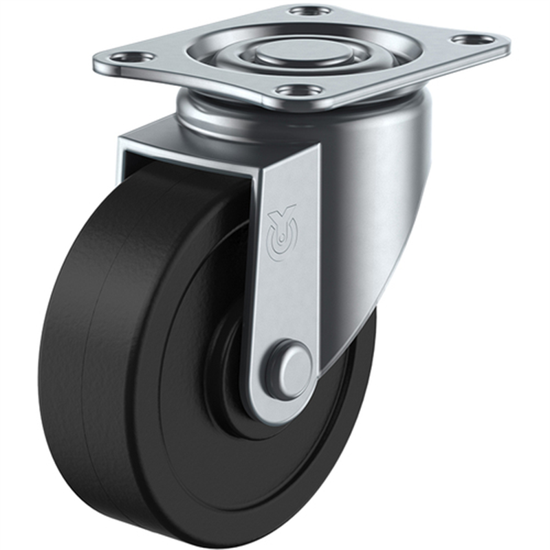 ユーエイ プレート式 自在 キャスター 導電ゴム 車輪径75mm  Sタイプ SG型 取付寸法55×42 1個（ご注文単位1個）【直送品】